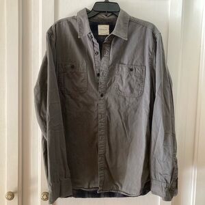 American Eagle Outfitters Charcoal Lightweight Shirt-Jacket